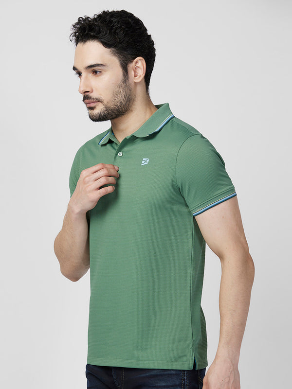 Killer Men Green Printed Slim Fit T-Shirts