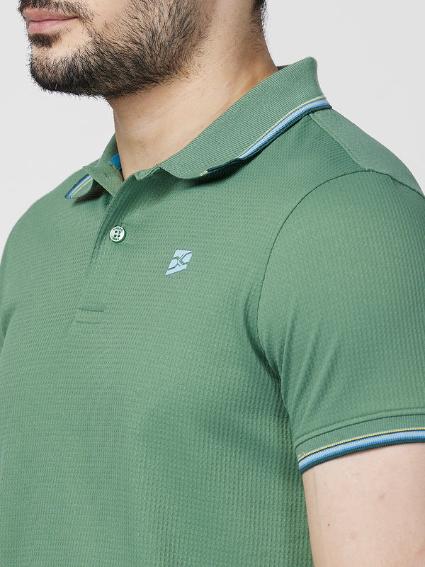 Killer Men Green Printed Slim Fit T-Shirts