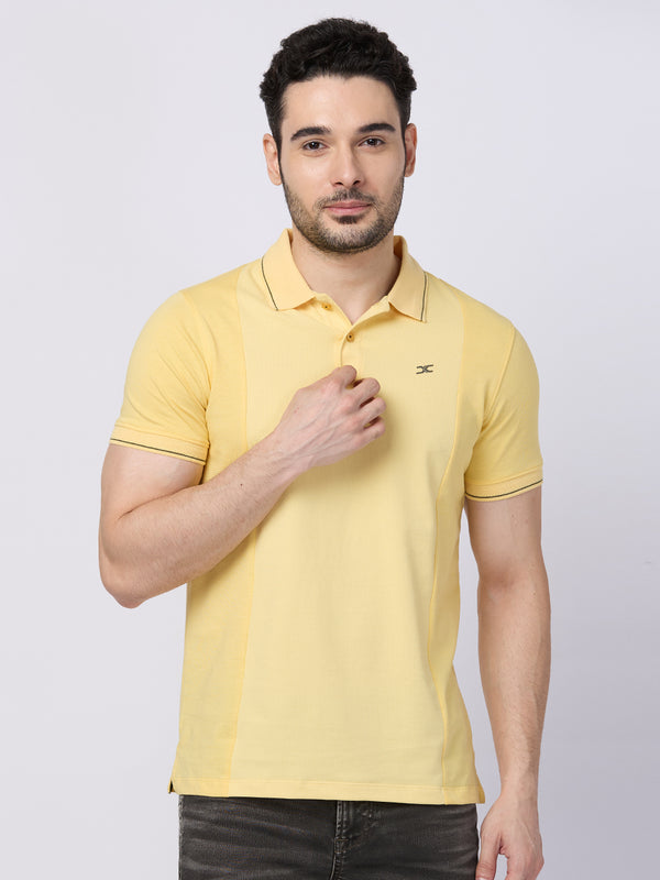 Killer Men Yellow Printed Slim Fit T-Shirts