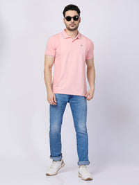 Killer Men Pink Printed Slim Fit T-Shirts