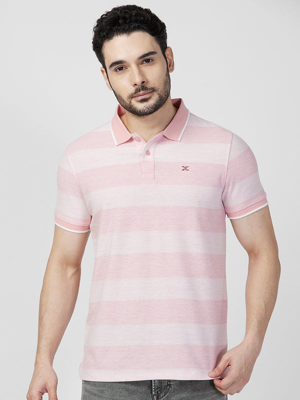 Killer Men Pink Printed Slim Fit T-Shirts