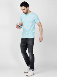 Killer Men Light Green Printed Slim Fit T-Shirts