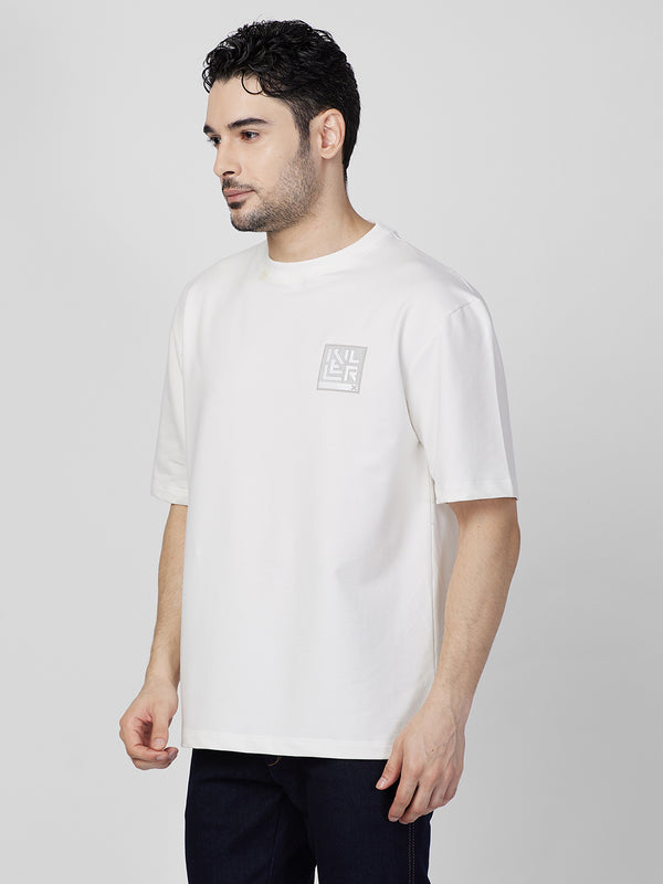 Killer Men White Round Neck T-Shirts