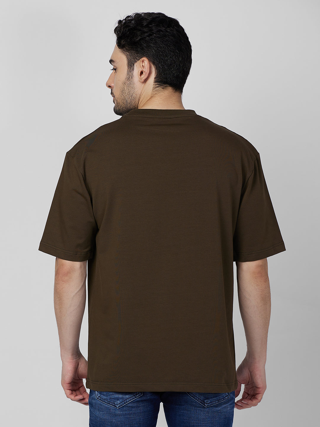 Killer Men Olive Round Neck T-Shirts