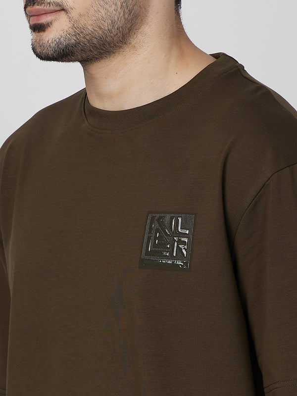 Killer Men Olive Round Neck T-Shirts