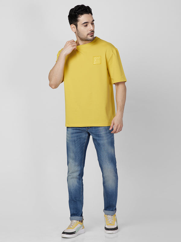 Killer Men Yellow Round Neck T-Shirts