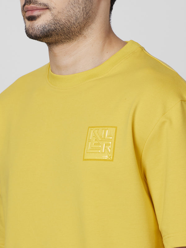 Killer Men Yellow Round Neck T-Shirts