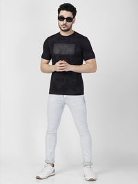 Killer Men Black Printed Slim Fit T-Shirts