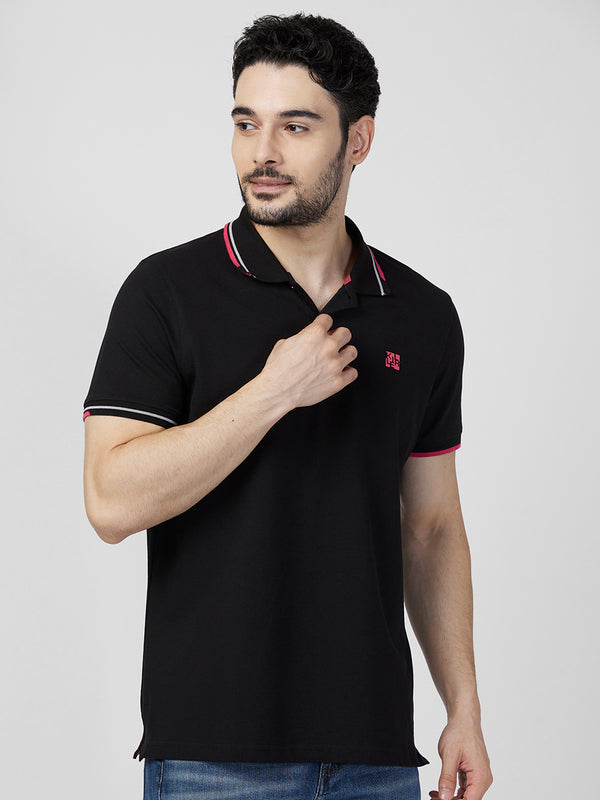 Killer Men Black Printed Slim Fit T-Shirts