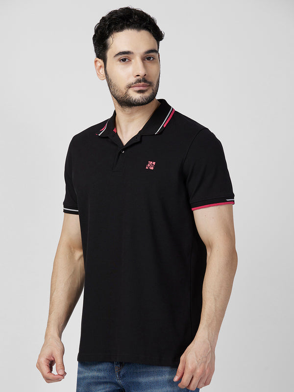 Killer Men Black Printed Slim Fit T-Shirts