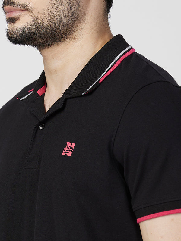 Killer Men Black Printed Slim Fit T-Shirts