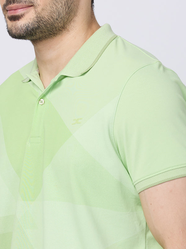 Killer Men Green Printed Slim Fit T-Shirts