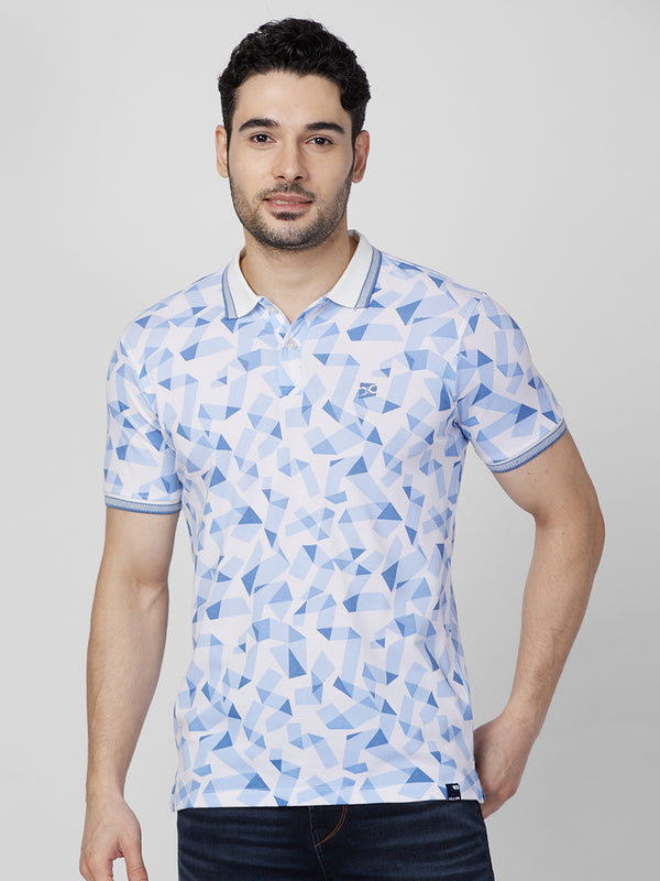 Killer Men White Printed Slim Fit T-Shirts