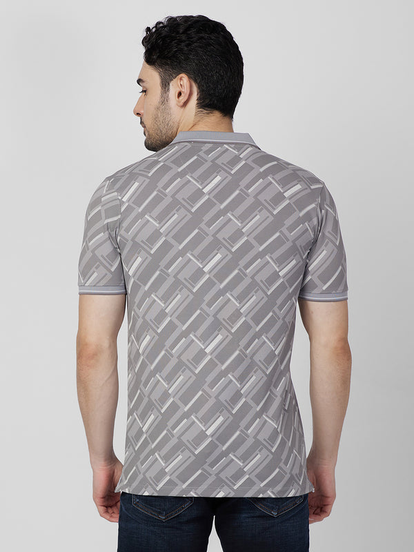 Killer Men Grey Printed Slim Fit T-Shirts