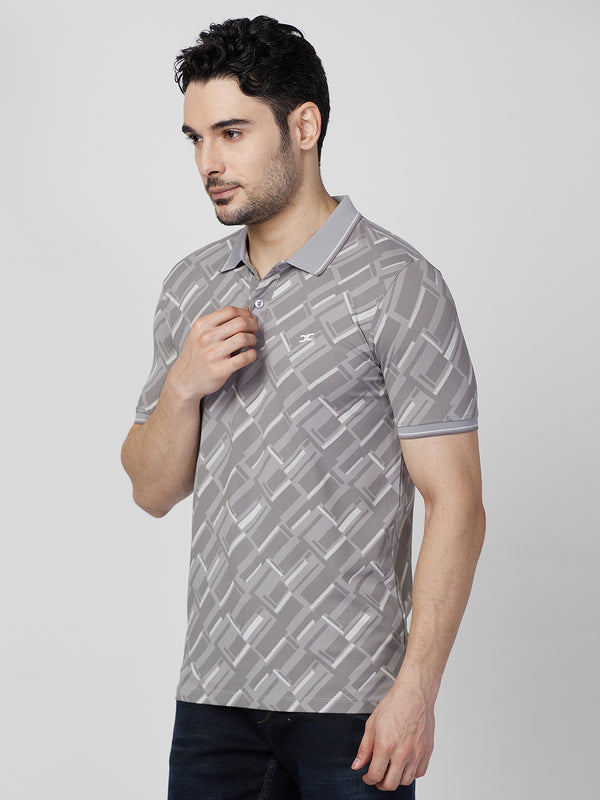 Killer Men Grey Printed Slim Fit T-Shirts