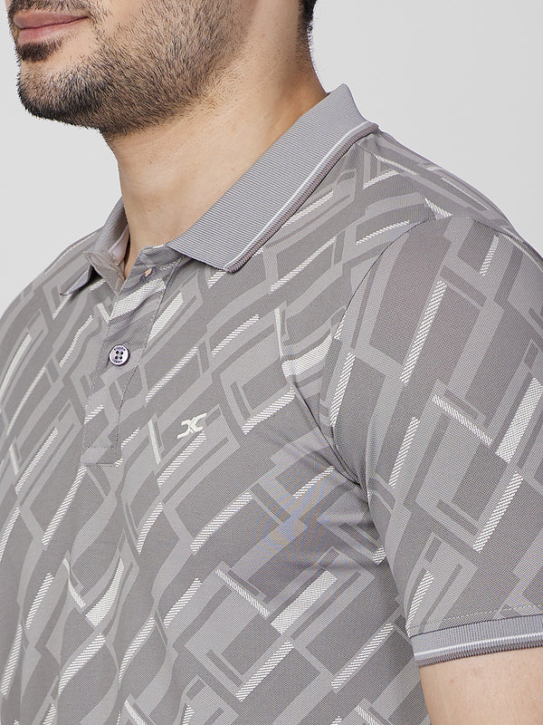 Killer Men Grey Printed Slim Fit T-Shirts