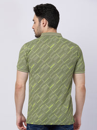 Killer Men Green Printed Slim Fit T-Shirts