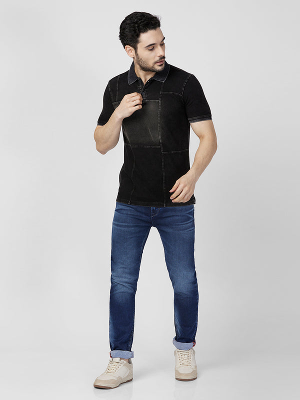 Killer Men Black Printed Slim Fit T-Shirts