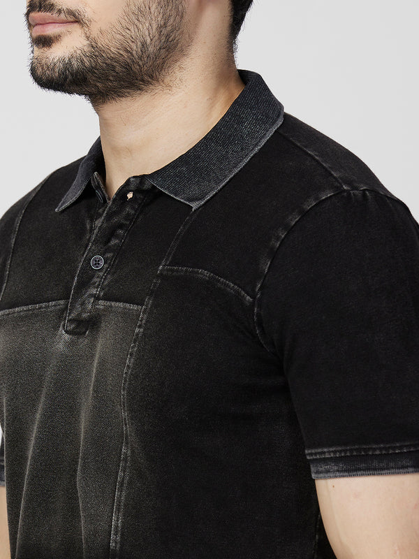 Killer Men Black Printed Slim Fit T-Shirts