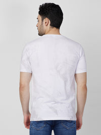 Killer Men White Printed Slim Fit T-Shirts