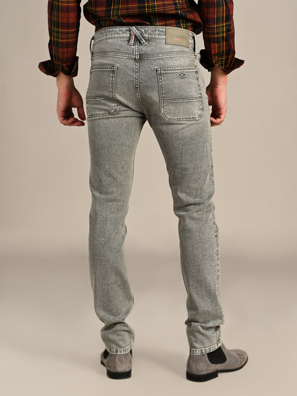 Killer Men Light Green Solid Slim Fit Jeans