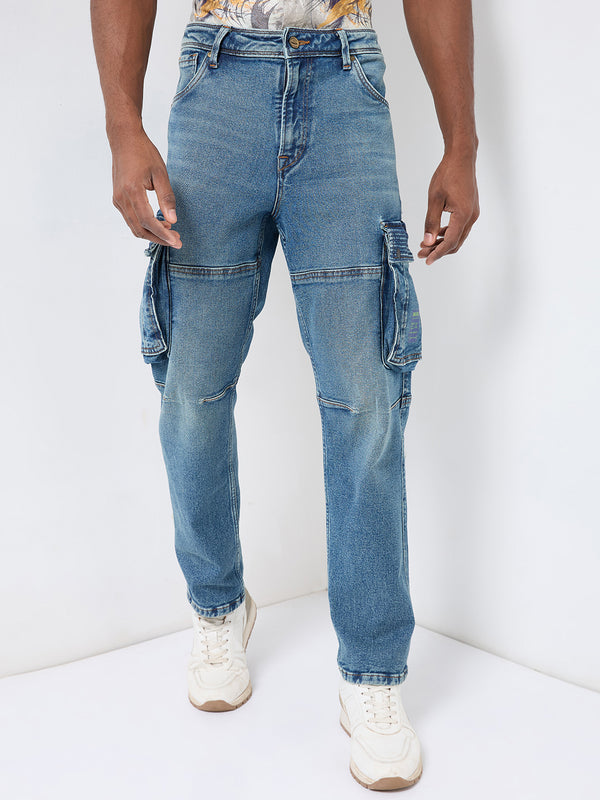 Killer Men Light Blue Loose Fit Jeans