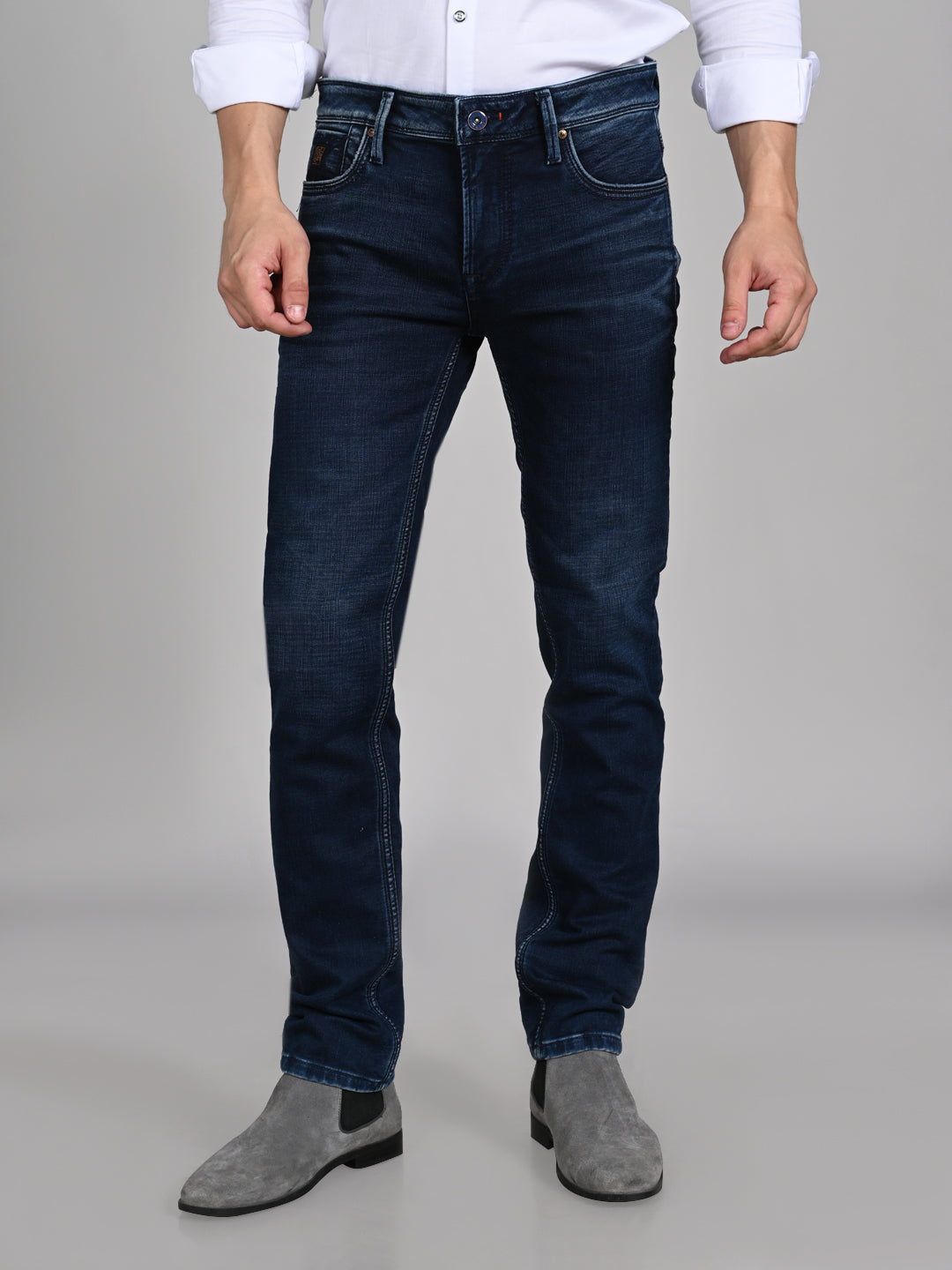 Killer Men Blue Solid Slim Fit Jeans