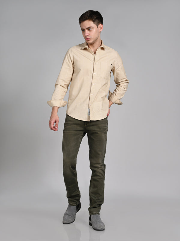 Killer Men Dark Green Solid Slim Fit Jeans