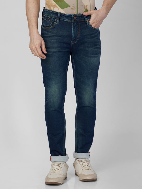 Killer Men Blue Solid Slim Fit Jeans