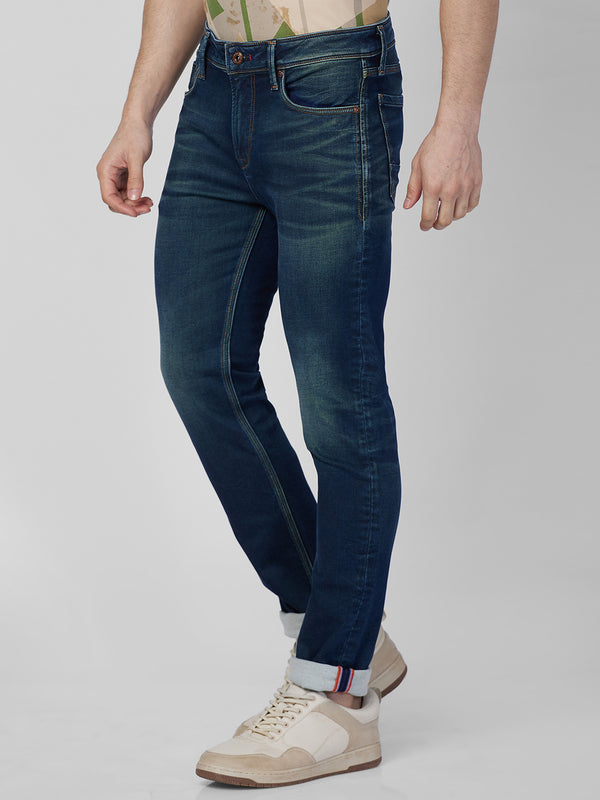 Killer Men Blue Solid Slim Fit Jeans