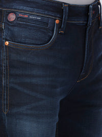 Killer Men Dark Blue Solid Slim Fit Jeans
