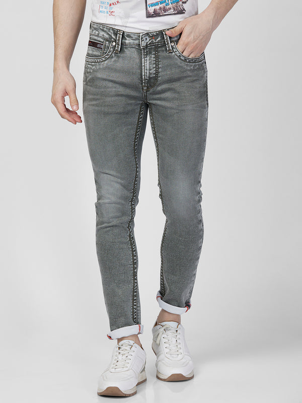 Killer Men Light Green Solid Slim Fit Jeans