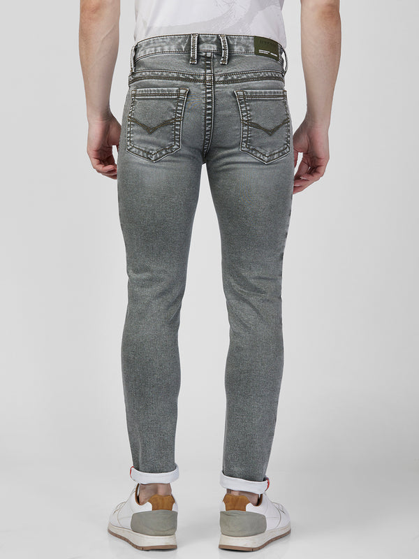 Killer Men Light Green Solid Slim Fit Jeans