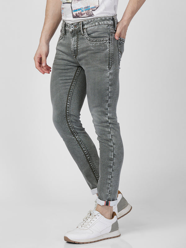 Killer Men Light Green Solid Slim Fit Jeans