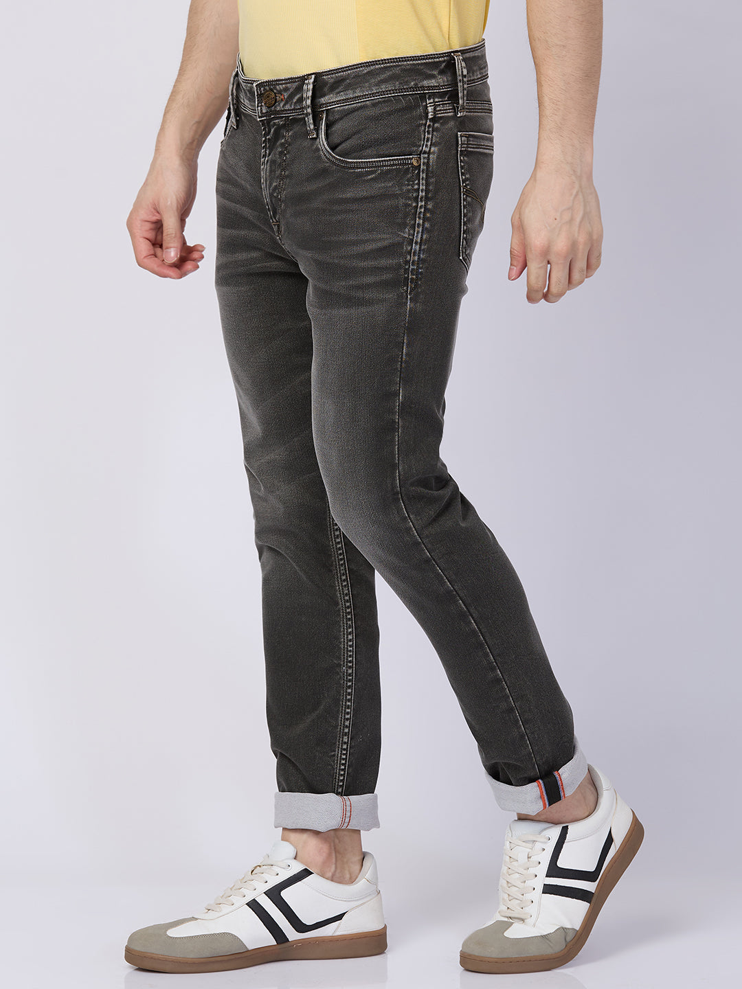 Killer Men Dark Green Solid Slim Fit Jeans
