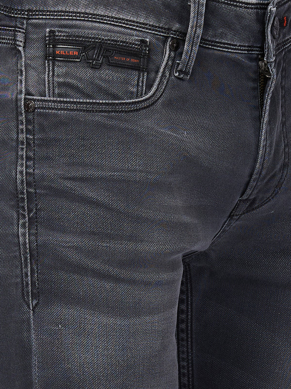 Killer Men Black Solid Slim Fit Jeans
