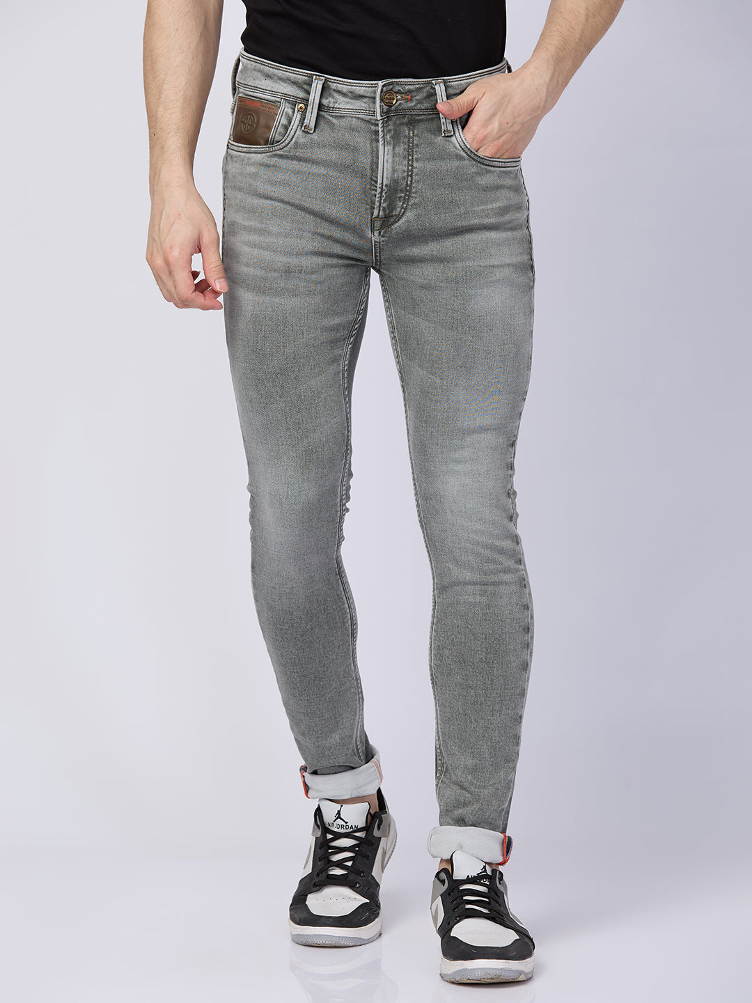 Killer Men Light Green Solid Slim Fit Jeans