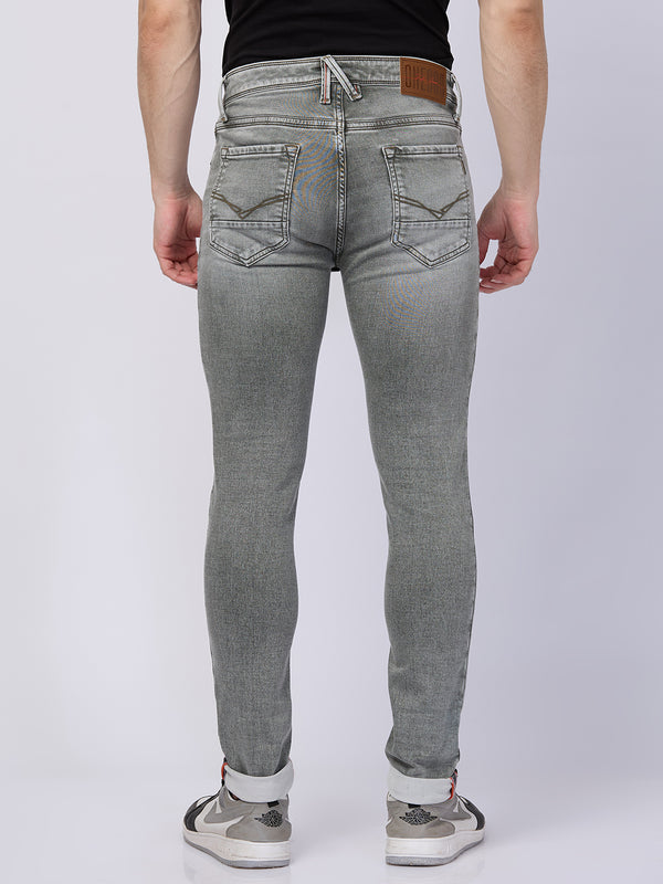 Killer Men Light Green Solid Slim Fit Jeans