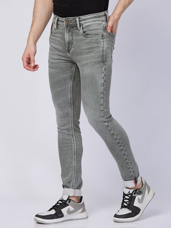 Killer Men Light Green Solid Slim Fit Jeans
