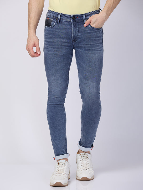 Killer Men Grey Solid Slim Fit Jeans