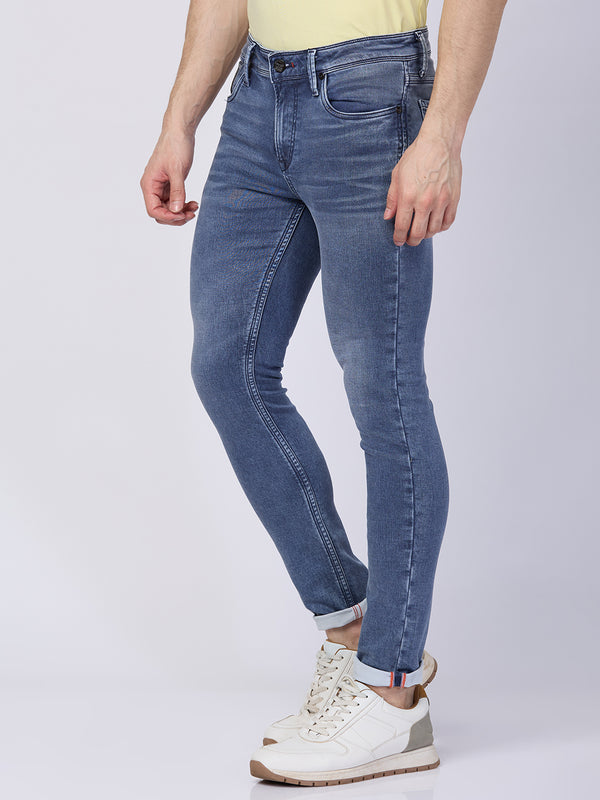 Killer Men Grey Solid Slim Fit Jeans