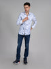 Killer Men Blue Printed Slim Fit Shirts