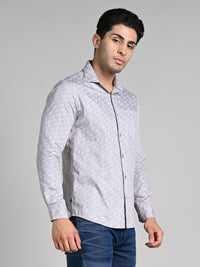 Killer Men Purple Printed Slim Fit Shirts