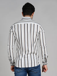 Killer Men Beige Printed Slim Fit Shirts