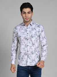 Killer Men Green Printed Slim Fit Shirts