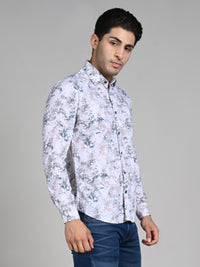 Killer Men Green Printed Slim Fit Shirts