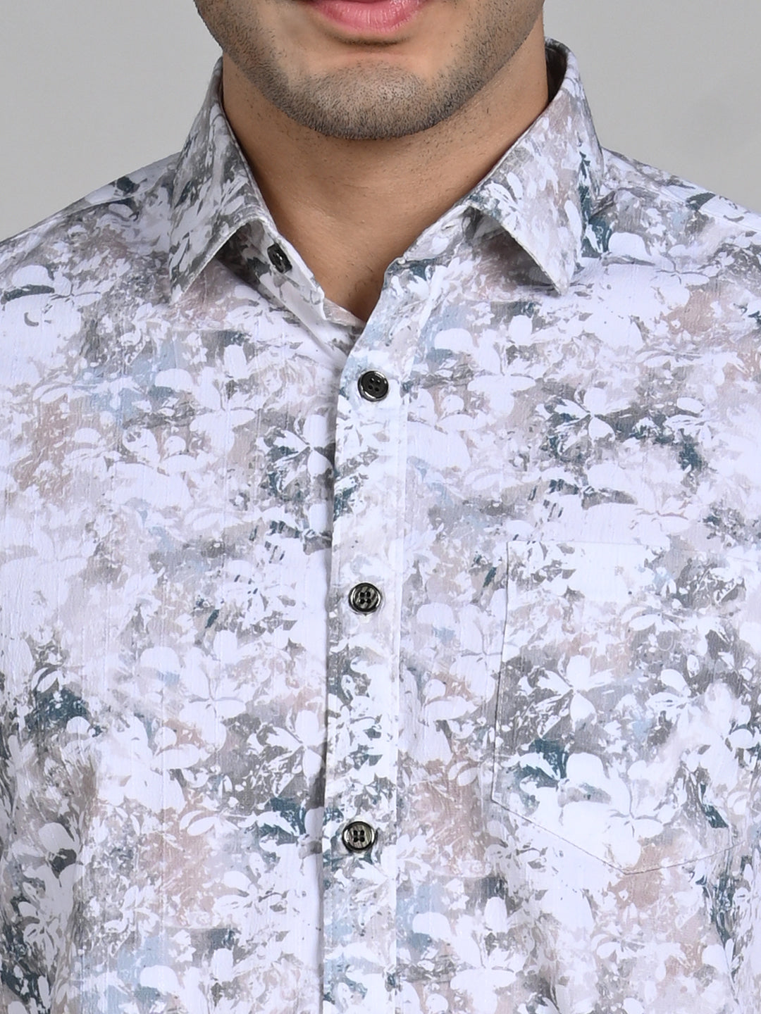 Killer Men Green Printed Slim Fit Shirts