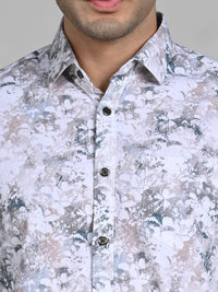 Killer Men Green Printed Slim Fit Shirts