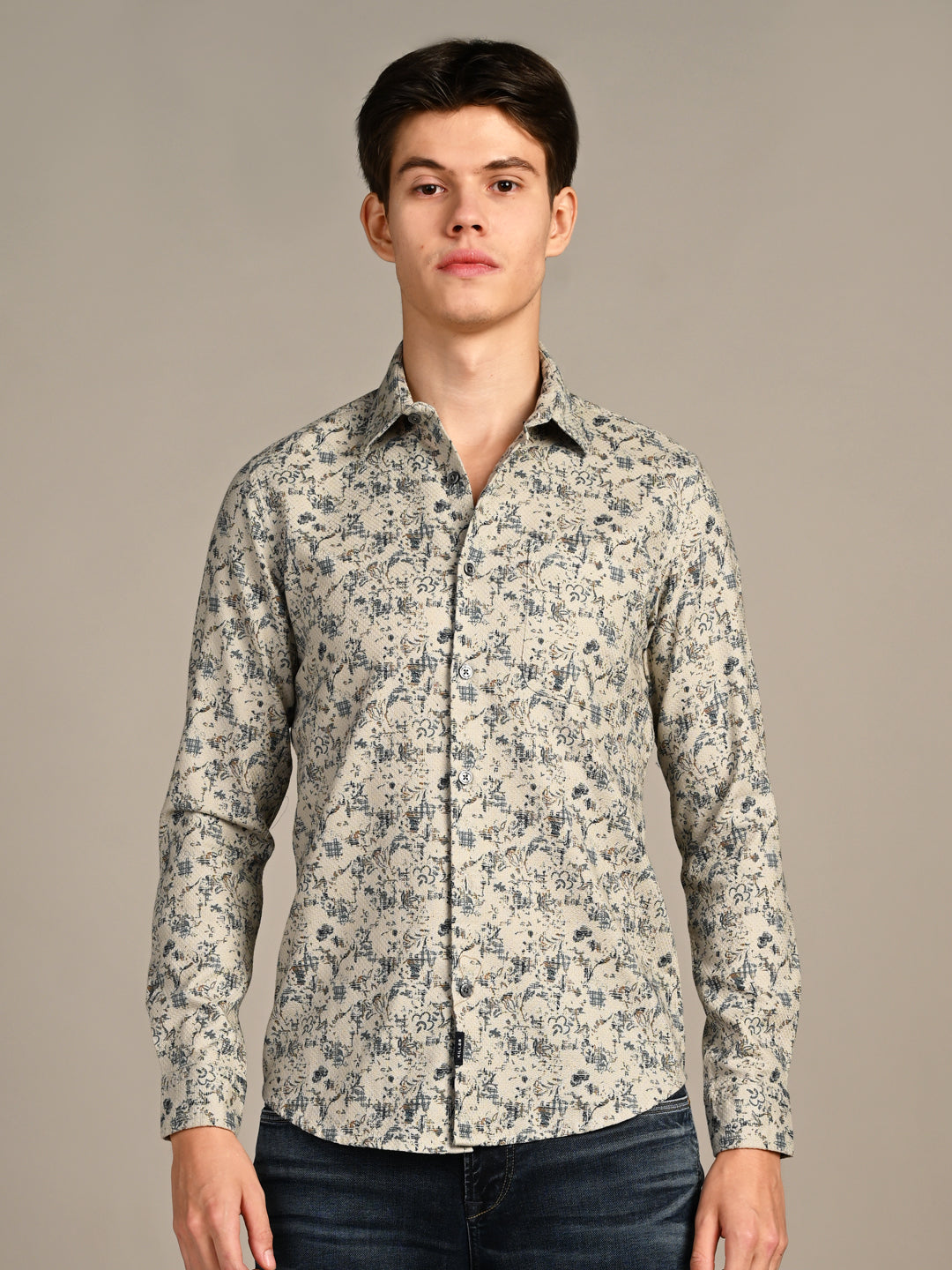 Killer Men Green Printed Slim Fit Shirts – Killer Jeans