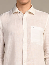 Killer Men White Solid Straight Fit Shirts